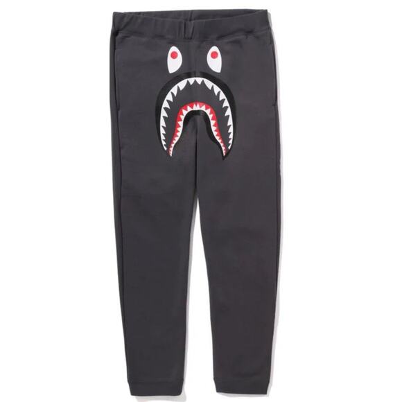 BAPE Shark Slim Sweat Pants Black XL : A Bathing Ape Authentic - Picture 1 of 2